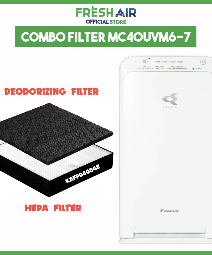 Combo 02 màng lọc Fresh Air cho Daikin MC40UVM6-7